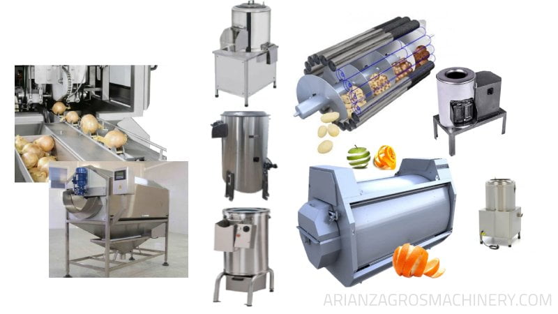 دستگاه پوست کن میوه صنعتی پوست گیر صنعتی میوه