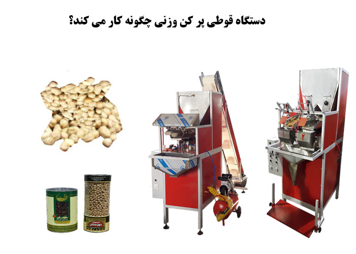 دستگاه قوطی پر کن وزنی چگونه کار می کند؟